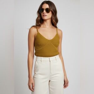 Aerie Ribbed Knit Cropped Sleeveless Women's Top Size XL‎